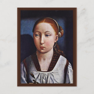 Porträt einer jungen Frau (Joanna die Wahnsinnige? Postkarte