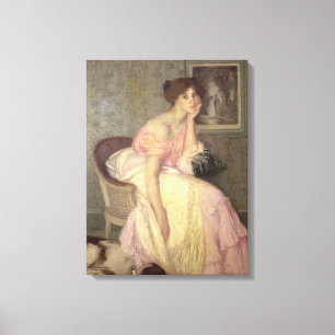 Porträt einer jungen Frau Leinwanddruck