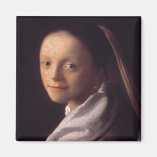 Porträt einer jungen Frau Magnet