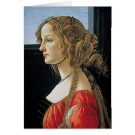 Porträt einer jungen Frau von Botticelli
