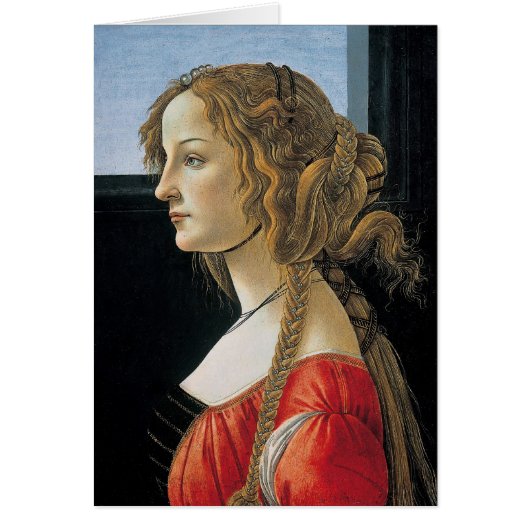 Porträt einer jungen Frau von Botticelli (Vorne)