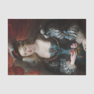 Porträt einer jungen Frau von Peter Paul Rubens Seidenpapier