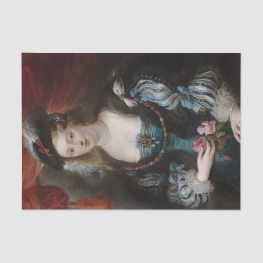 Porträt einer jungen Frau von Peter Paul Rubens Seidenpapier (Vorderseite)