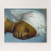 Porträt einer jungen Schwarzen Kunst Puzzle (Horizontal)