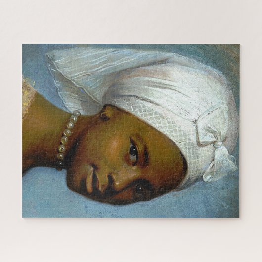 Porträt einer jungen Schwarzen Kunst Puzzle (Horizontal)