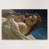 Porträt einer kleinen und zitternden Frau Schönhei Puzzle (Horizontal)