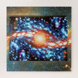 Porträt einer kosmischen willkürlichen Sternenabst Puzzle