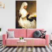 Porträt einer Krankenschwester vom Roten Kreuz Leinwanddruck (Insitu (Wohnzimmer))