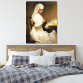 Porträt einer Krankenschwester vom Roten Kreuz Leinwanddruck (Insitu (Schlafzimmer))