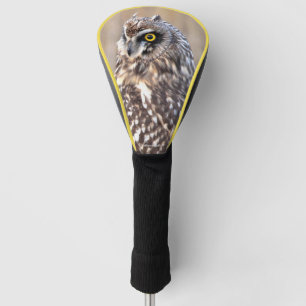 Porträt einer Kurzen Eule Golf Headcover