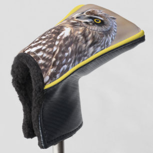 Porträt einer Kurzen Eule Golf Headcover