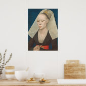 Porträt einer Lady, c.1460 (Öl auf Tafel) Poster (Küche)