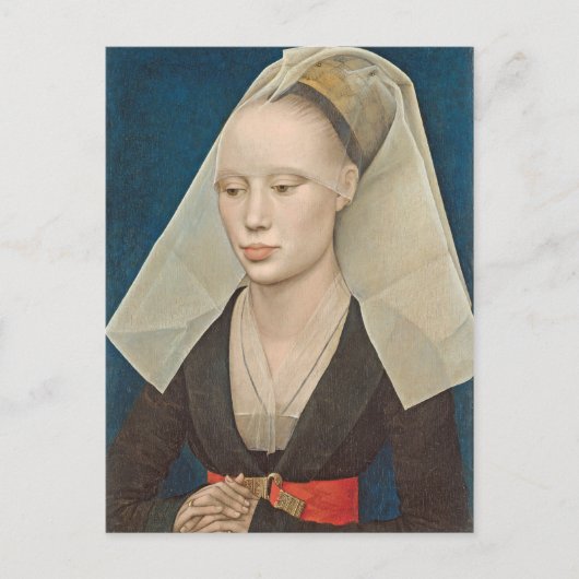 Porträt einer Lady, c.1460 (Öl auf Tafel) Postkarte (Vorderseite)