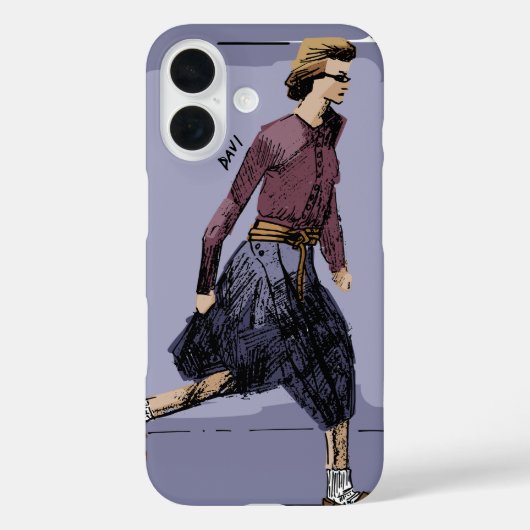 Porträt einer modischen Frau beim Gehen Case-Mate iPhone Hülle (Rückseite)