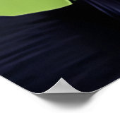 Porträt einer niedlichen Grenzkollie | AI Art Post Poster (Ecke)