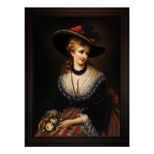 Porträt einer Nobelfrau von Alois Eckhardt Poster