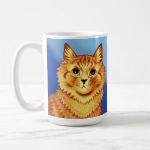 Porträt einer orangefarbenen Katze von Louis Wain Kaffeetasse