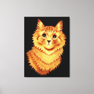 Porträt einer orangefarbenen Katze von Louis Wain  Leinwanddruck