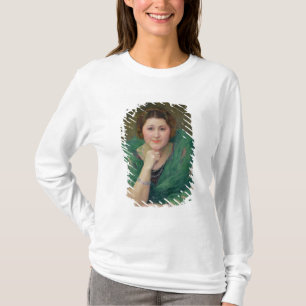 Porträt einer russischen Frau mit einem grünen T-Shirt