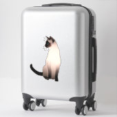 Porträt einer Siegel Point Siam Katze Aufkleber (Koffer)