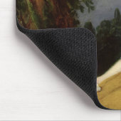Porträt einer Sitzfrau Mousepad (Ecke)