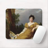 Porträt einer Sitzfrau Mousepad (Mit Mouse)