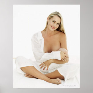 Porträt einer stillenden Frau (3-6) Poster