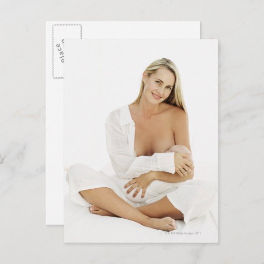 Porträt einer stillenden Frau (3-6) Postkarte (Vorne/Hinten)