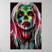 Porträt einer toten Zombie-Dame | Art der AI Poster (Vorne)