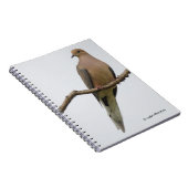 Porträt einer Trauertaube Notizblock (Rechte Seite)