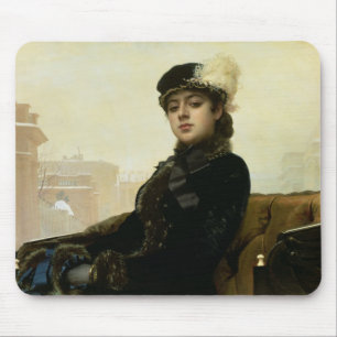 Porträt einer unbekannten Frau, 1883 Mousepad