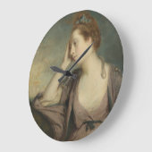 Porträt einer verärgerten Frau Große Wanduhr (Winkel)