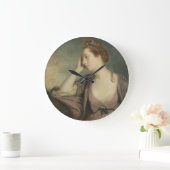 Porträt einer verärgerten Frau Große Wanduhr (Zuhause)