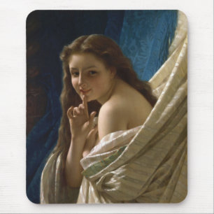 Porträt einer wunderbar Koketten jungen Frau Mousepad