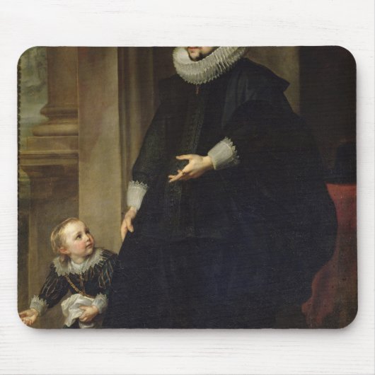 Porträt eines Adligs und seines Kindes Mousepad (Vorne)