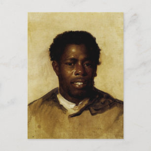 Porträt eines Afroamerikaners Postkarte