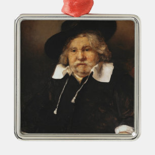 Porträt eines alten Mannes, 1667 Ornament Aus Metall
