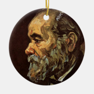 Porträt eines alten Mannes mit Bart von Vincent va Keramikornament