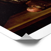 Porträt eines alten Mannes mit einer Zwiebel (Öl a Poster (Ecke)