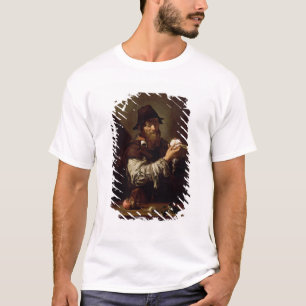 Porträt eines alten Mannes mit einer Zwiebel (Öl T-Shirt
