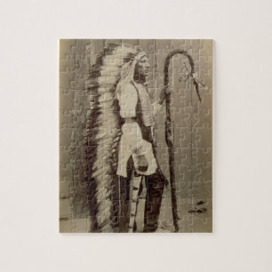 Porträt eines amerikanischen Ureinwohners von Puzzle