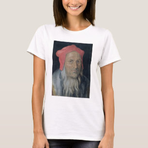 Porträt eines Barteten in einem Red Hat, 1520 (Öl T-Shirt