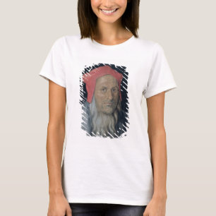 Porträt eines Barteten in einem Red Hat, 1520 (Öl T-Shirt