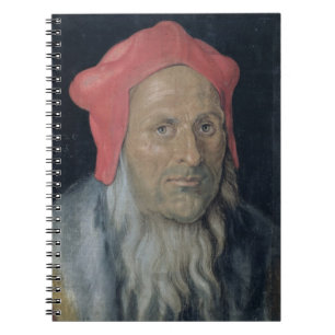 Porträt eines bärtigen Mannes in Red Hat, 1520 (Öl Notizblock