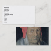 Porträt eines bärtigen Mannes in Red Hat, 1520 (Öl Visitenkarte (Vorne/Hinten)