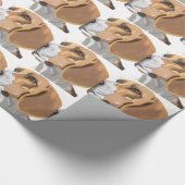 Porträt eines Beagle Geschenkpapier (Ecke)