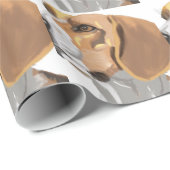 Porträt eines Beagle Geschenkpapier (Rolleneckpunkt)