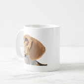 Porträt eines Beagle Kaffeetasse (Vorderseite Links)