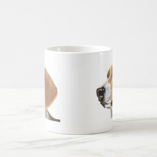 Porträt eines Beagle Kaffeetasse (Mittel)