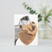Porträt eines Beagle Postkarte (Stehend Vorderseite)